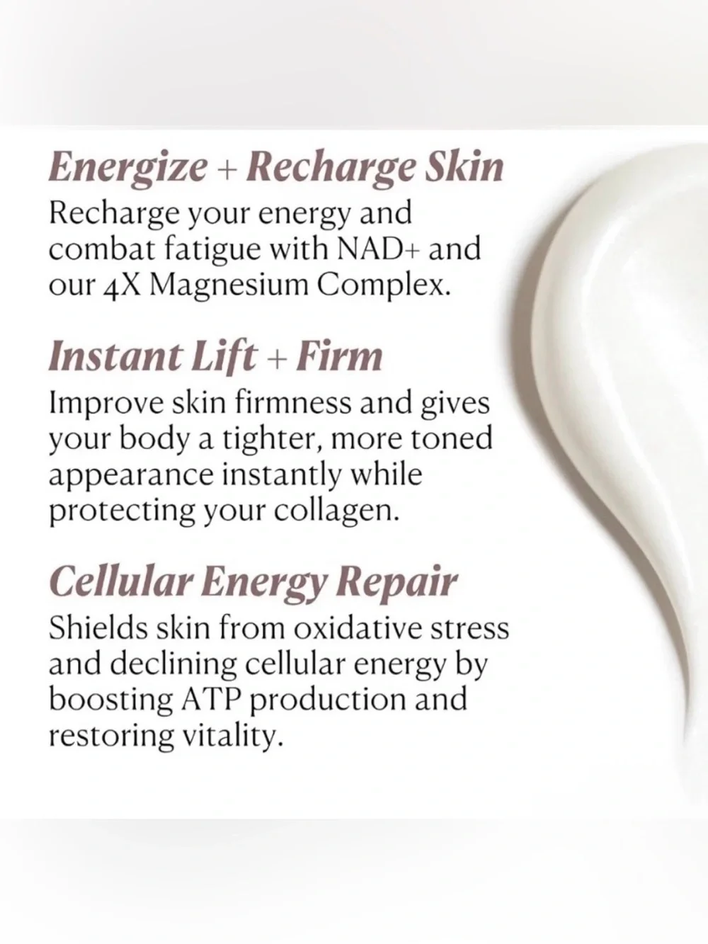 Nakery Beauty SkinRecovery Energize + Repair Body Cream NWT Sealed